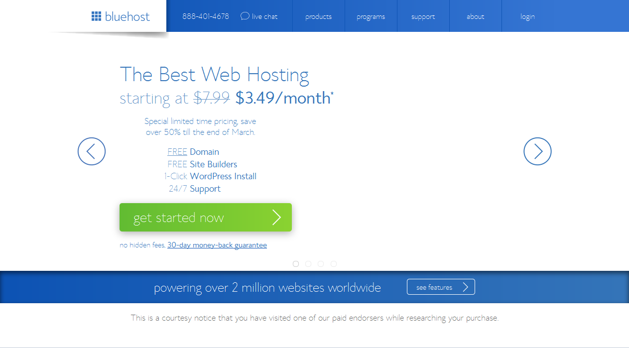bluehost unlimited web hosting