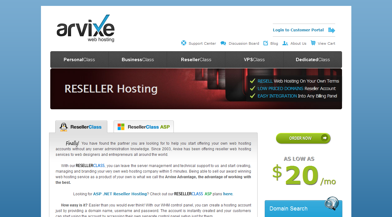 Reseller Hosting - Get Reseller Web Hosting by Arvixe