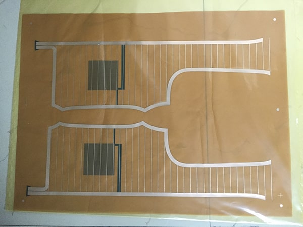 Flexible circuit boards without coverlay for automobiles